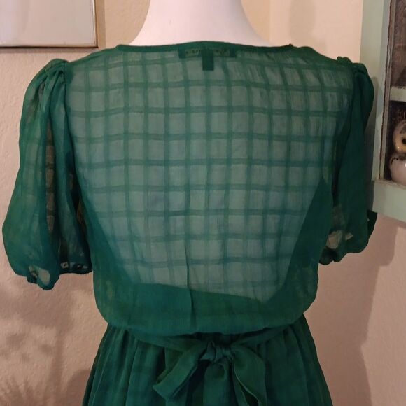 Ryan Michelle Elegant Green Dress. Romcom. Coquette. - Picture 7 of 13